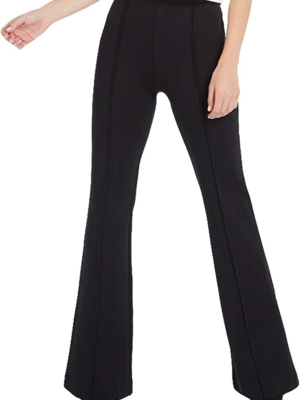 Spanx Black Slacks Dress Pants 3X High rise Flare NWT